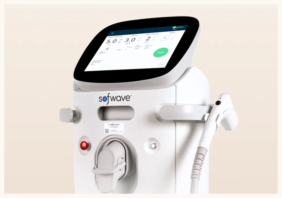 ソフウェーブの施術機器